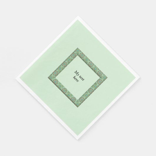 Groene rust SJABLOON Servet (Hoek)