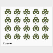 Groene Rusted Metal Shamrock Clover Stickers (Vel)