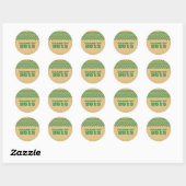Groene Rustic Chevron Afstuderen Stickers (Vel)
