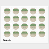 Groene Rustic Lace Wedding Stickers (Vel)