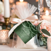 Groene Rustieke Boom Bladerdak Lichten Woodland br Bedankjes Labels