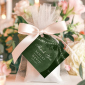 Groene Rustieke Boomlichten Gesneden Initialen Bru Bedankjes Labels