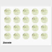Groene Rustieke Deegroller garde Chef Bakkerij Ronde Sticker (Vel)