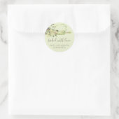 Groene Rustieke Deegroller garde Chef Bakkerij Ronde Sticker (Tas)