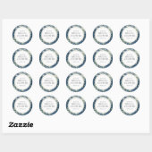 Groene Rustieke Slingerlichtjes Bruidsdouche Ronde Sticker (Vel)