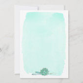 Groene Rustieke Winter Huwelijk 5x7 Uitnodiging (Achterkant)