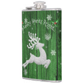 Groene Rustige kerstrenerlenmeyer Heupfles (Links)