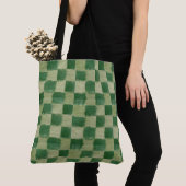 Groene Rutentas Tote Bag (Dichtbij)