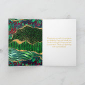 Groene Safari Agaat Verjaardag Bedankkaart (Binnen)