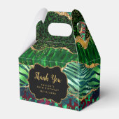 Groene Safari Agaat Verjaardag Dank u Bedankdoosjes (Achterkant)