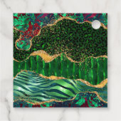 Groene Safari Agaat Verjaardag Dank u Bedankjes Labels (Achterkant)