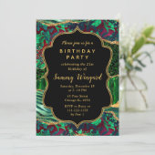 Groene Safari Agaat Verjaardag Kaart (Staand voorkant)