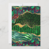 Groene Safari Agaat Verjaardag Kaart (Achterkant)