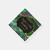 Groene Safari Agaat Verjaardag Servet (Hoek)