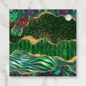 Groene Safari Agaat Zoet Zestien Dank u Bedankjes Labels (Achterkant)