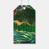 Groene Safari Agaat Zoet Zestien Dank u Cadeaulabel (Achterkant)