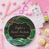 Groene Safari Agaat Zoet Zestien Papieren Bordje (Feest)