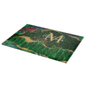 Groene Safari Agate Dierprint Snijplank (Hoek)