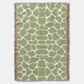 Groene Safari Giraffe Deken (Voorkant Verticaal)