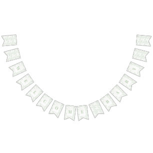 Groene Safari Toile D Jouy Oerwoud Theme Baby show Vlaggetjes