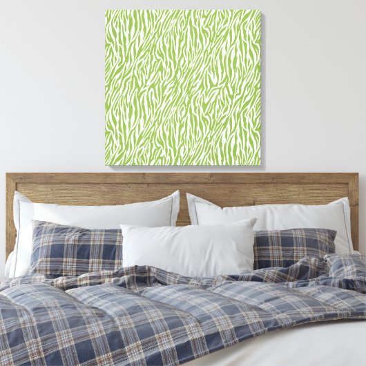 Groene Safari Zebra Print (Insitu (Slaapkamer))