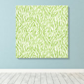 Groene Safari Zebra Print (Insitu (Houten vloer))