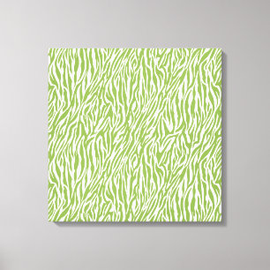 Groene Safari Zebra Print
