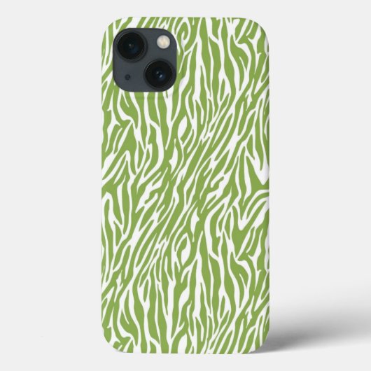 Groene Safari Zebra Print Case-Mate iPhone Case (Achterkant)