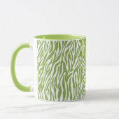 Groene Safari Zebra Print Mok (Links)