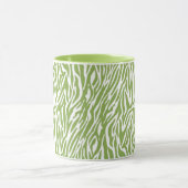Groene Safari Zebra Print Mok (Midden)