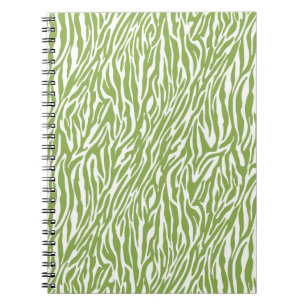 Groene Safari Zebra Print Notitieboek