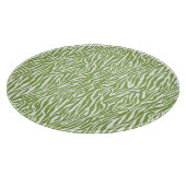 Groene Safari Zebra Print Snijplank (Hoek)