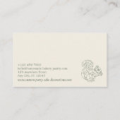 Groene Sage Cream Animal Lowpoly Squirrel Visitekaartje (Achterkant)