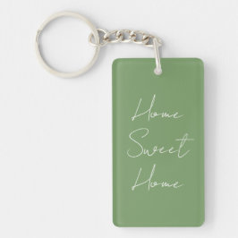 Groene Sage Huis Sweet Home Realtor Nieuw Huis Aan Sleutelhanger