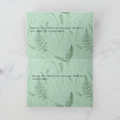 Groene Sage Lelie van de Vallei Custom Verjaardag Kaart (Binnen)