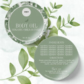 Groene Sage Natuurlijke Botanische Ingrediënten La Labels