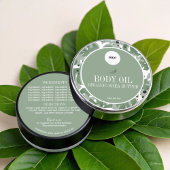 Groene Sage Natuurlijke Botanische Ingrediënten La Labels