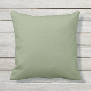 Groene Sage Solid Outdoor Pillow Buitenkussen