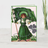  groene Saint Patrick's Day Kaart (Voorkant)