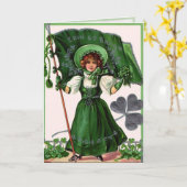  groene Saint Patrick's Day Kaart (Gele Bloem)