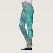 Groene Salie en Rode Zand Leggings (Links)