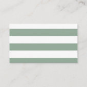 Groene Salie Kalligrafie Bruiloft Online RSVP Informatiekaartje (Achterkant)