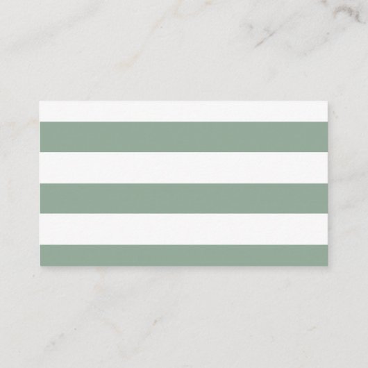 Groene Salie Kalligrafie Bruiloft Online RSVP Informatiekaartje (Achterkant)