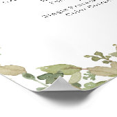 Groene Salon Prijslijst Poster (Hoek)