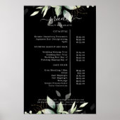 Groene Salon Prijslijst Poster (Voorkant)