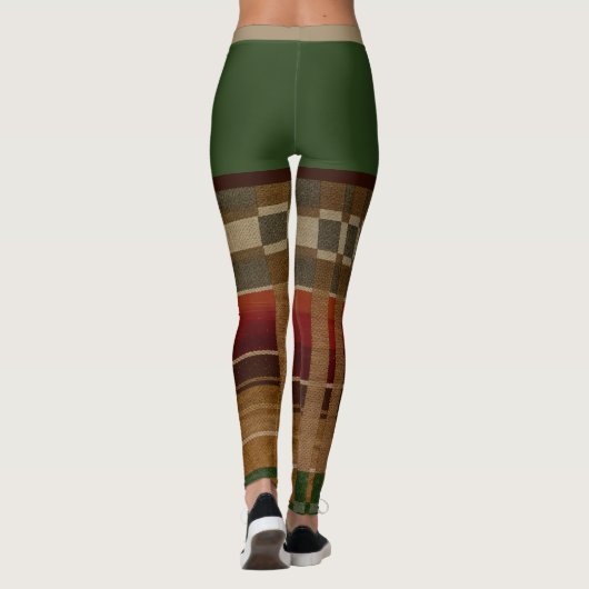 "GROENE SALSA" AUTHENTIEKE PRINT - HISPANIC-HERITA LEGGINGS (Achterkant)