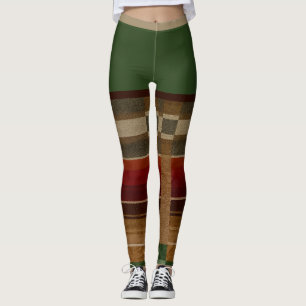 "GROENE SALSA" AUTHENTIEKE PRINT - HISPANIC-HERITA LEGGINGS