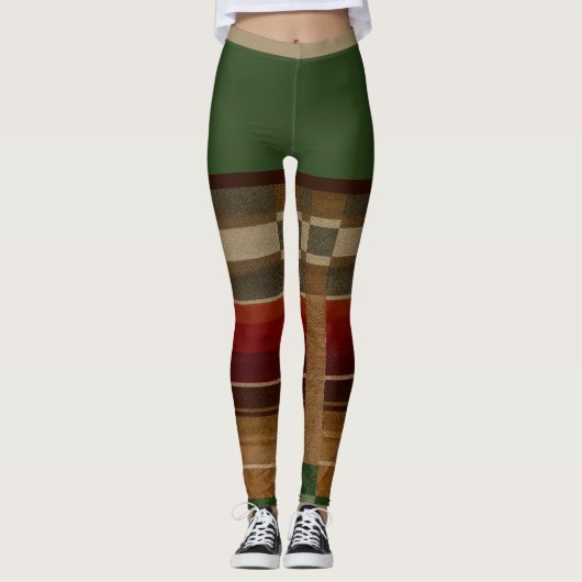 "GROENE SALSA" AUTHENTIEKE PRINT - HISPANIC-HERITA LEGGINGS (Voorkant)