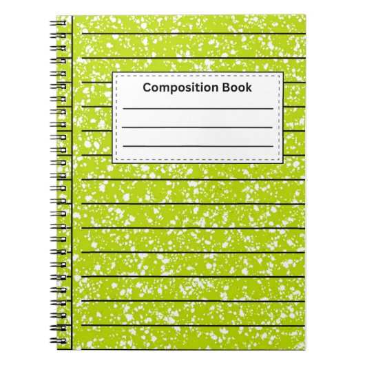 Groene samenstelling notitieboek (Voorkant)