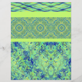Groene sampler bulk scrapbookpapier pagina's flyer
